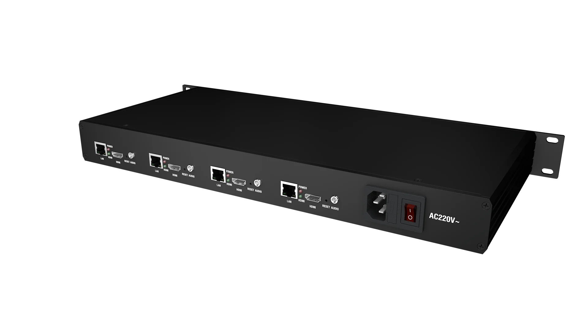 

1U 4 Channels HDMI Video Encoder H.265/H.264 1080P@60fps For IPTV Live Stream or NVR RTSP UDP RTMP HLS SRT