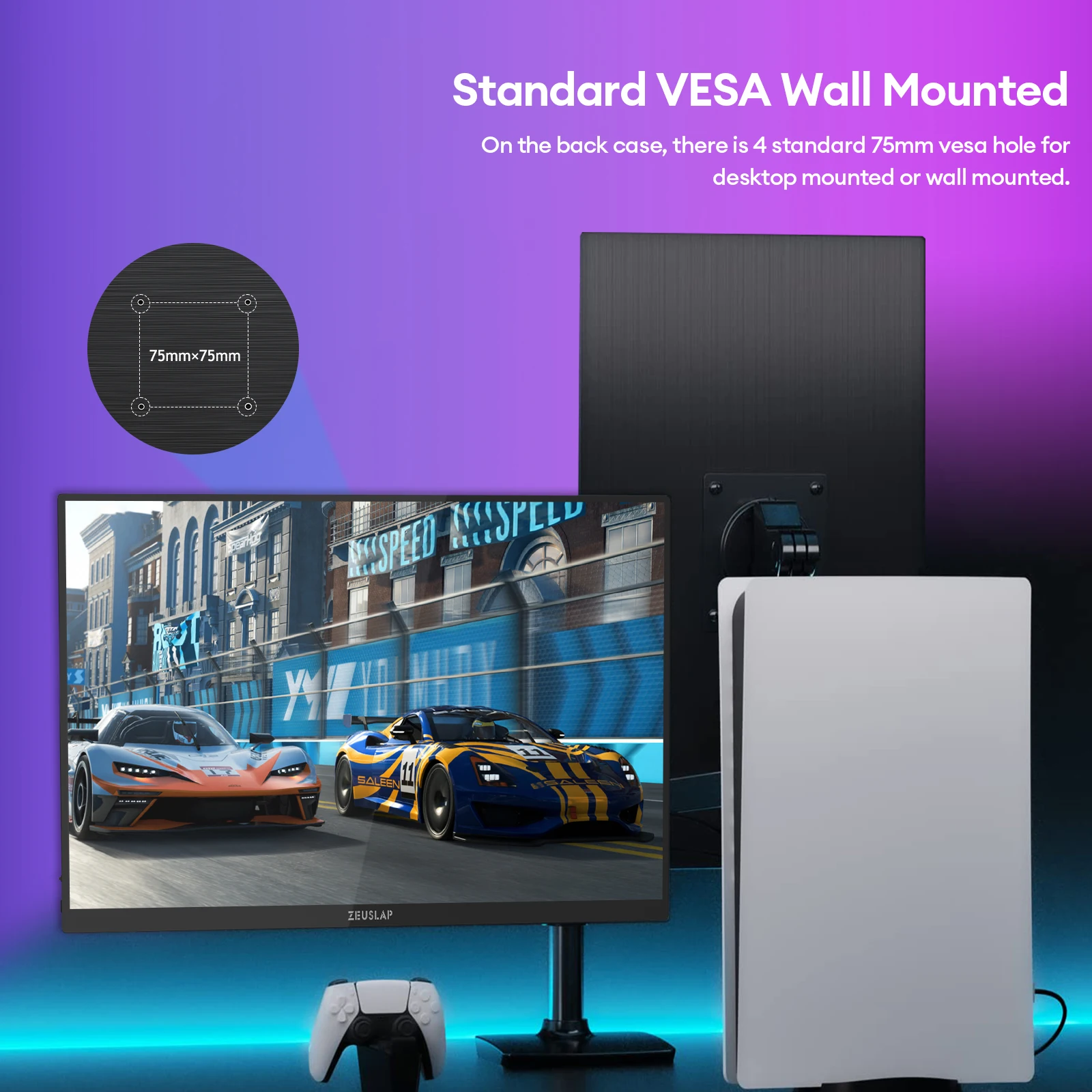 شاشة ZEUSLAP محمولة تعمل باللمس ، كمبيوتر بشاشة عرض للسفر ، 16 بوصة ، كمبيوتر محمول ، من من من من من من نوع ZEUSLAP ، من من من نوع Hz ، ومن من من من نوع x our ، ومن نوع sRGB ، ومن 500cd/m2 #3