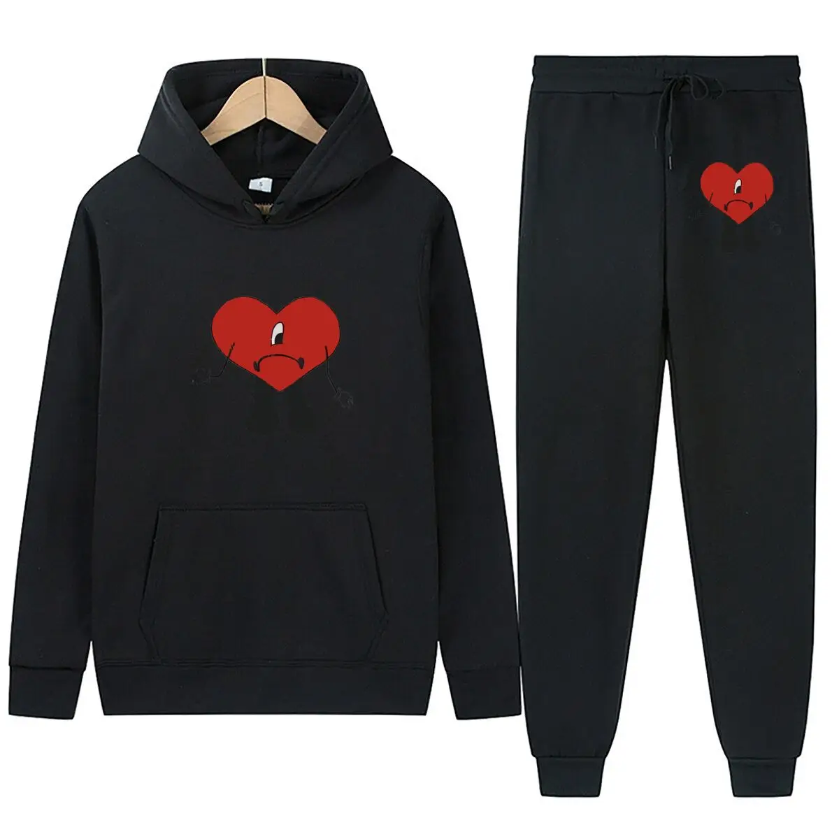 متعة القلب الحزين - مستوحاة، هوديس بتصميم شخصية قلب "ساد" 2025 بلوزات عصرية بقلنسوة ناعمة الملمس #3