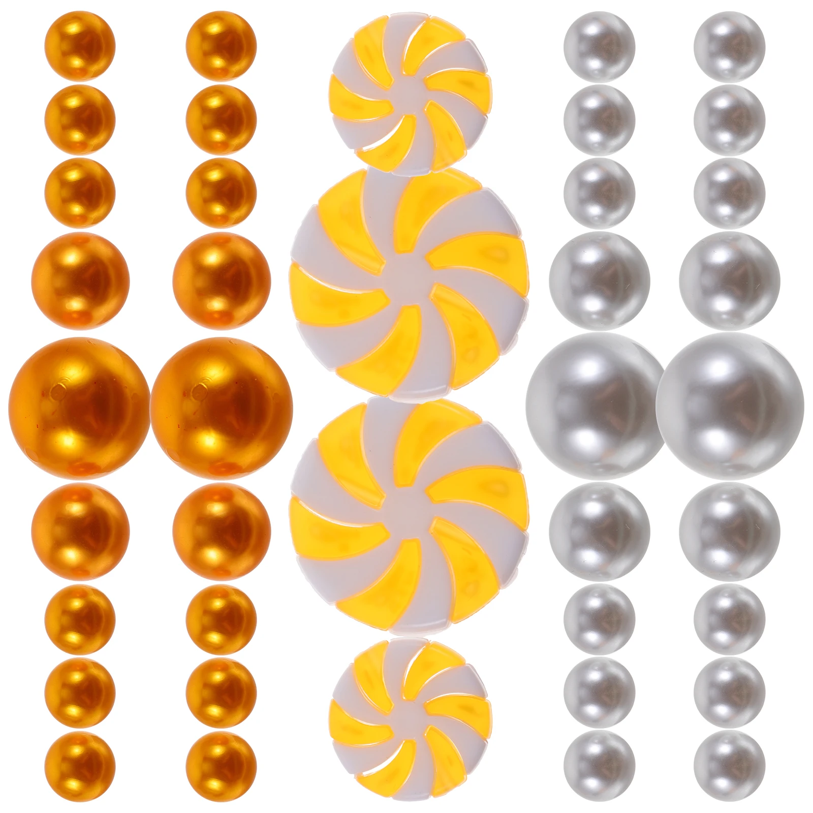 

Christmas Vases Decor Yellow White Cane Beads Fillers Centerpieces Xmas Vase Filler Acrylic Beads