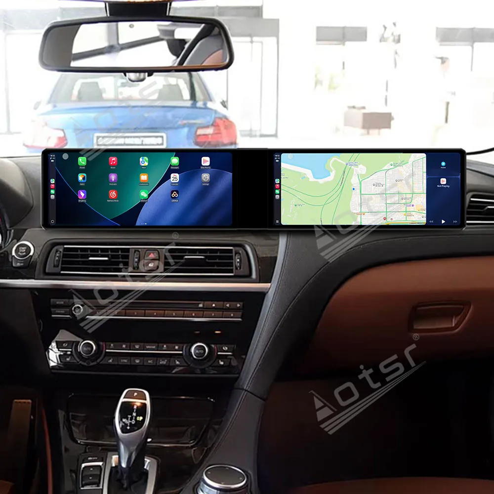 

Dual 12.3 Inch Android 13 For BMW 5 Series 2009-2012 CIC / 2013-2016 NBT Wireless CarPlay GPS Navigation Car Radio Car Media