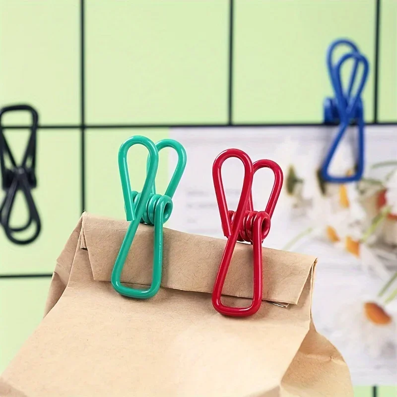 New Mini Bag Sealing Clip Kitchen Storage Food Snack Seal Sealing Bag Clips Portable Sealer Clamp Metal Tool Kitchen Accessories