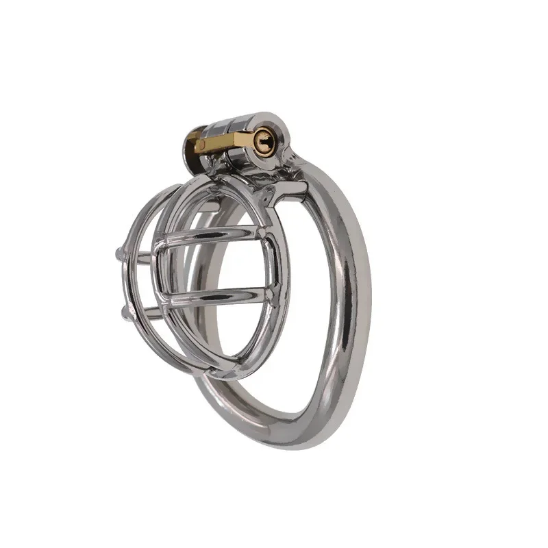 Mini Short Hollow Chastity Cage Stainless Steel Chastity Device Cock Cages Men's Penis Penis Rings Bondage Lock Sex Toys For Men