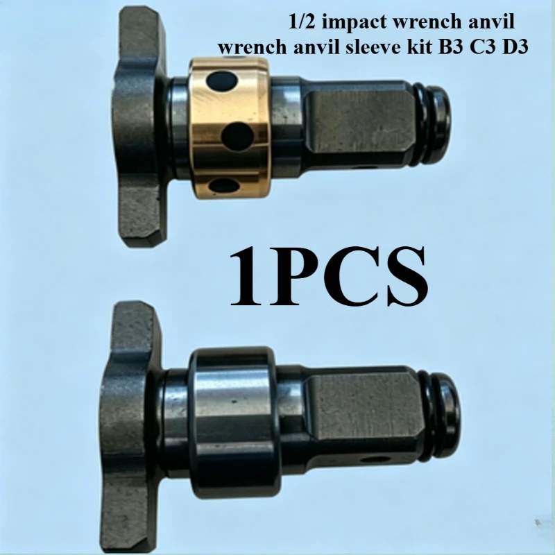 

1/2 Inch Square Drive Spindle Anvil Shaft with 16mm Bearing Sleeve Replacement Parts for Cordless Electric Impact Wrench B3 C3 D