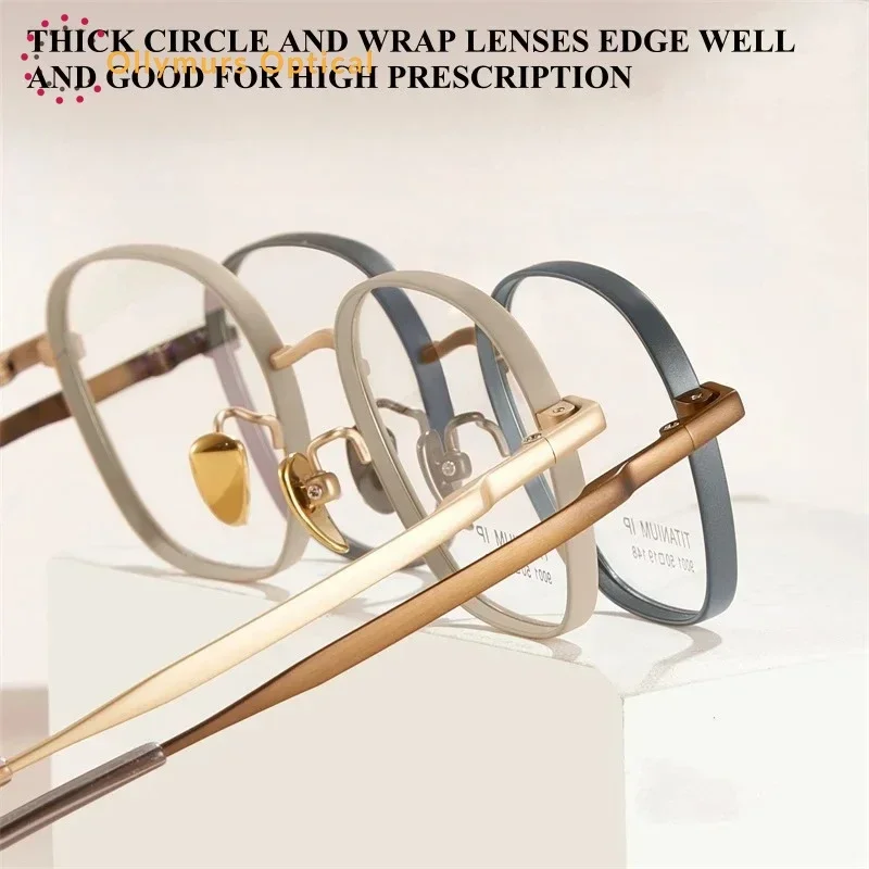 

XUKA Progressive Eyeglass Anti Allergy Frame Thin Lens Pure Titanium IP High EnDurable High Prescription Eyeglasses Myopia