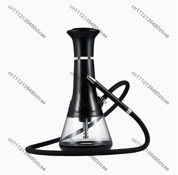 

Deluxe Large Hookah with Filter, Replaceable Battery & Ceramic Bowl, Portable Shisha for Home Daily Use