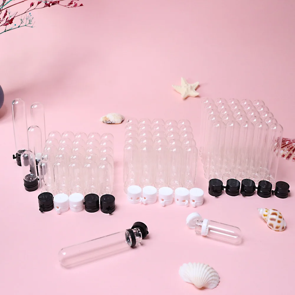 10 قطعة 2/3/5 مللي زجاجة عينة محمولة يمكن التخلص منها زجاجة مستحضرات التجميل الزجاجية ، زجاجة عطر لمبة مستديرة ، زجاجة زيت أساسي