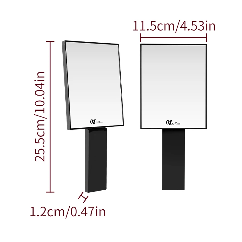 Foldable Makeup Mirror Portable Handheld Mini Mirror For Personal Grooming Dormitory Tabletop Office Use,Portable Folding Mirror