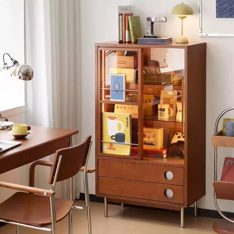 

retro living room locker medieval household bucket cabinet integrated storage storage display cabinet against the wall