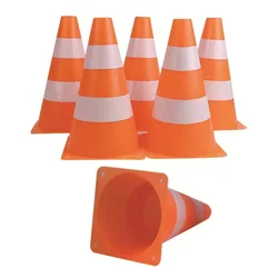 Sinal de aviso de segurança rodoviária, Soccer Roadblocks, Football Club Standing Block, Training Coaching, Sports Logo Bucket, Cone, 23cm