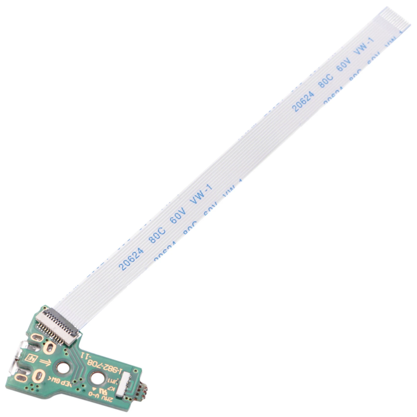 Placa de puerto de carga Usb para controlador JDS-055 Ps4, Cable flexible de 12 pines