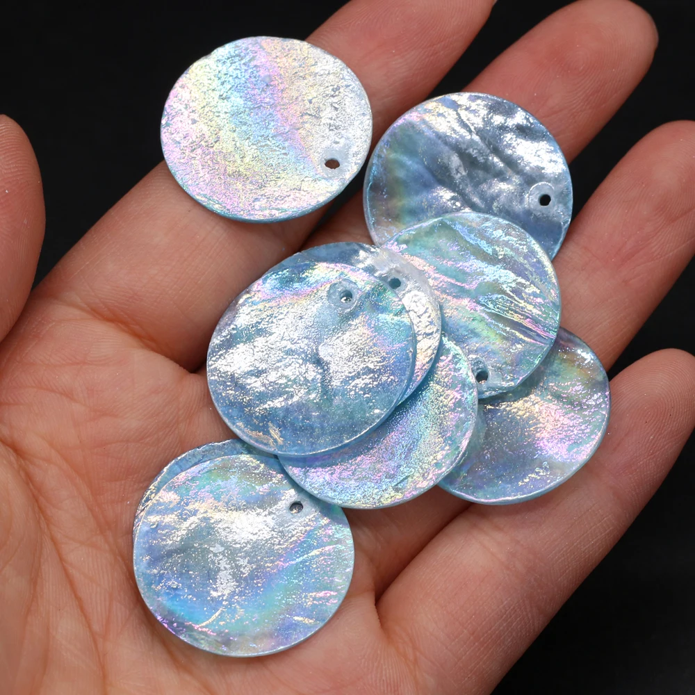 1000pcs Natural Shell Beads Round Thin Shells Transparent Loose Beads for Making DIY Jewerly Necklace Accessories Wholesale 25mm