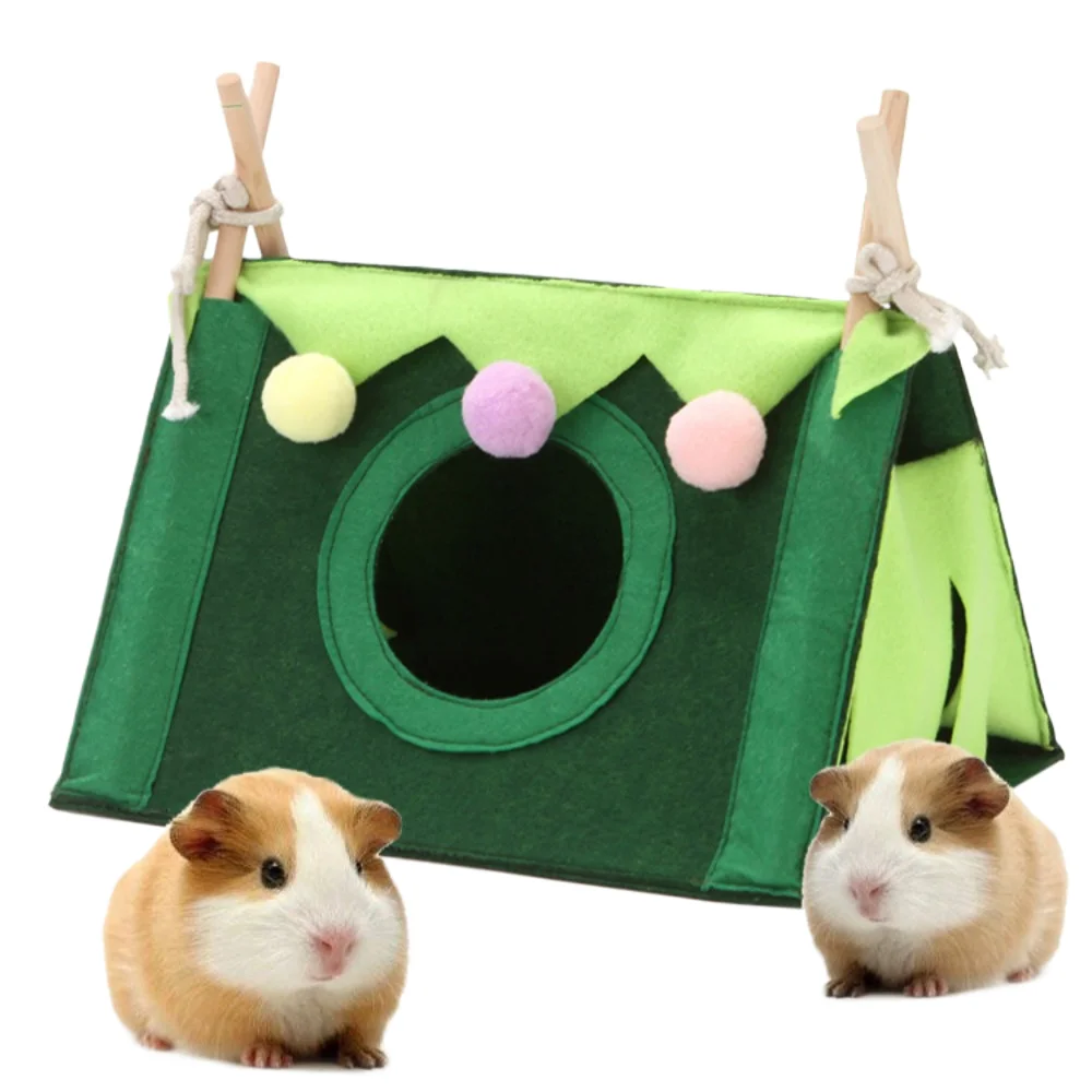 

Small Pet Nest Felt Tent Rabbit Nest Hamster House Hamster Cage Large Guinea Pig Cage Guinea Pig Small Animal Bed Accessories