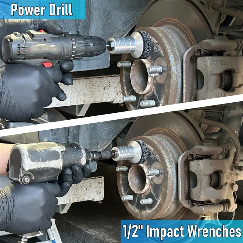 Sept.Rust Removal Tool For Hub Rotor Wheel Wheel For Hub Resurfacing Kit Brake Disc Rust Cleaning Tools Maintenance
