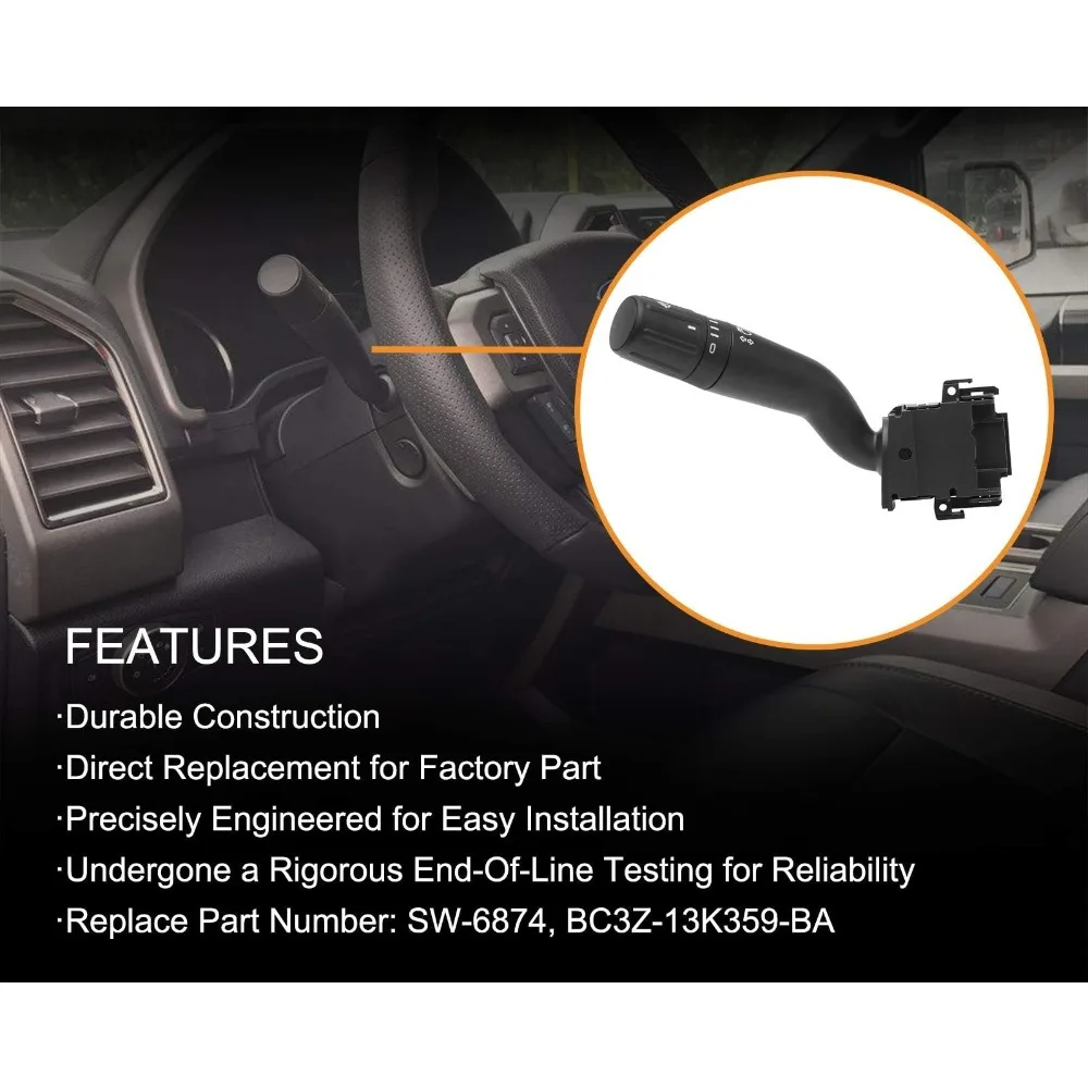 For Ford F350 F150 F250 2011-2013 SW6874 SW6763 CBS2141 BC3Z-13K359-BA Multi Function Turn Signal Wiper Switch