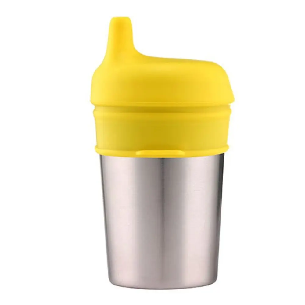 Creative With Protruding Straw Hole Silicone Sippy Cup Lids Leak Proof Stretchable Straw Cup Covers BPA-free Splash Proof Babies