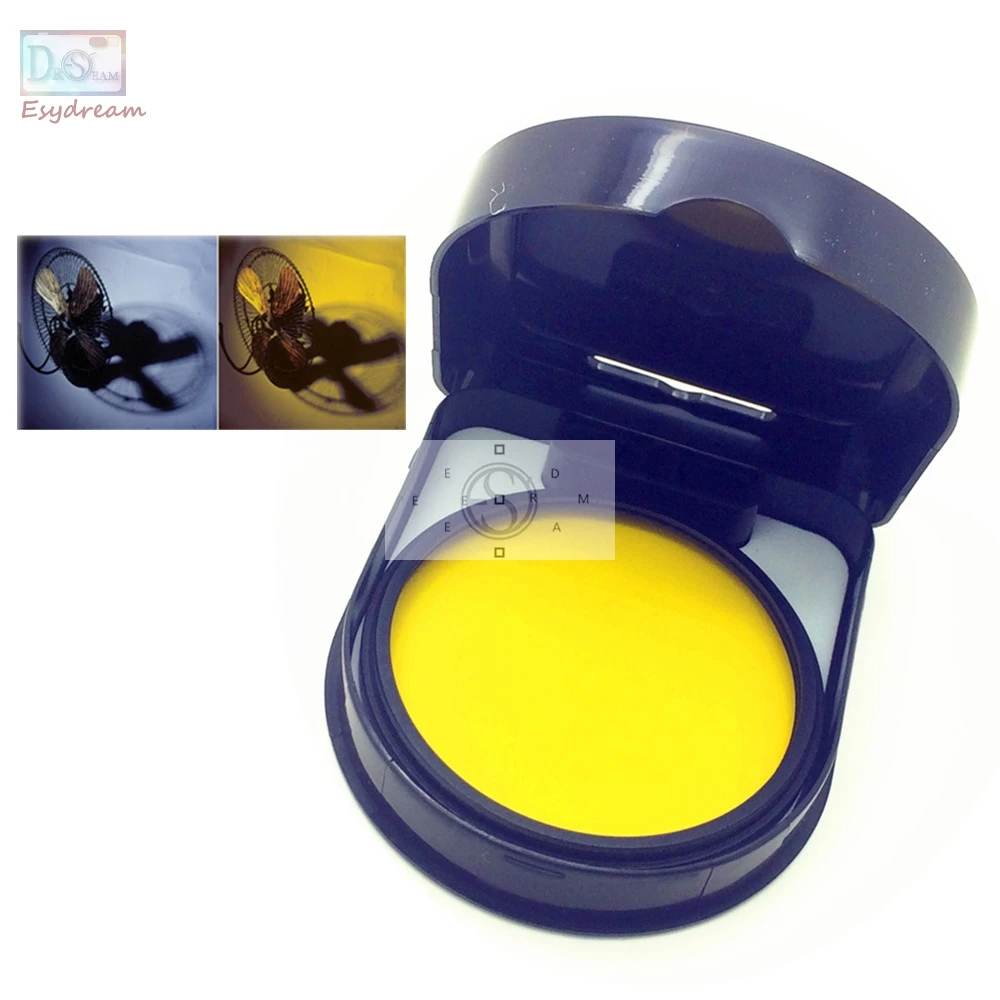 Filtro per obiettivo di colore giallo pieno per obiettivi per fotocamera Canon Nikon 37 40.5 46 49 52 55 58 62 67 72 77mm 49mm 52mm 55mm 58mm 67mm