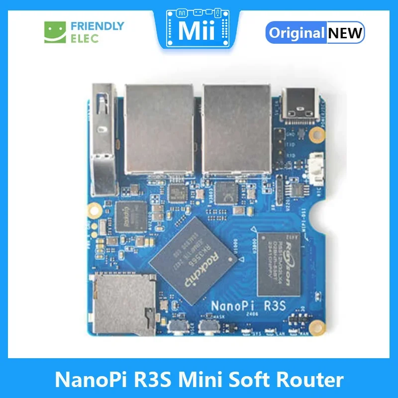 Friendly NanoPi R3S Mini Soft Router With Rockchip RK3566 Android Box Dual Network Port Demon Board