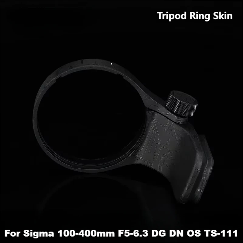 TS-111 Customized Sticker For Sigma 100-400mm F5-6.3 DG DN OS Tripod Ring Decal Skin Vinyl Wrap Film Protector Coat TS111