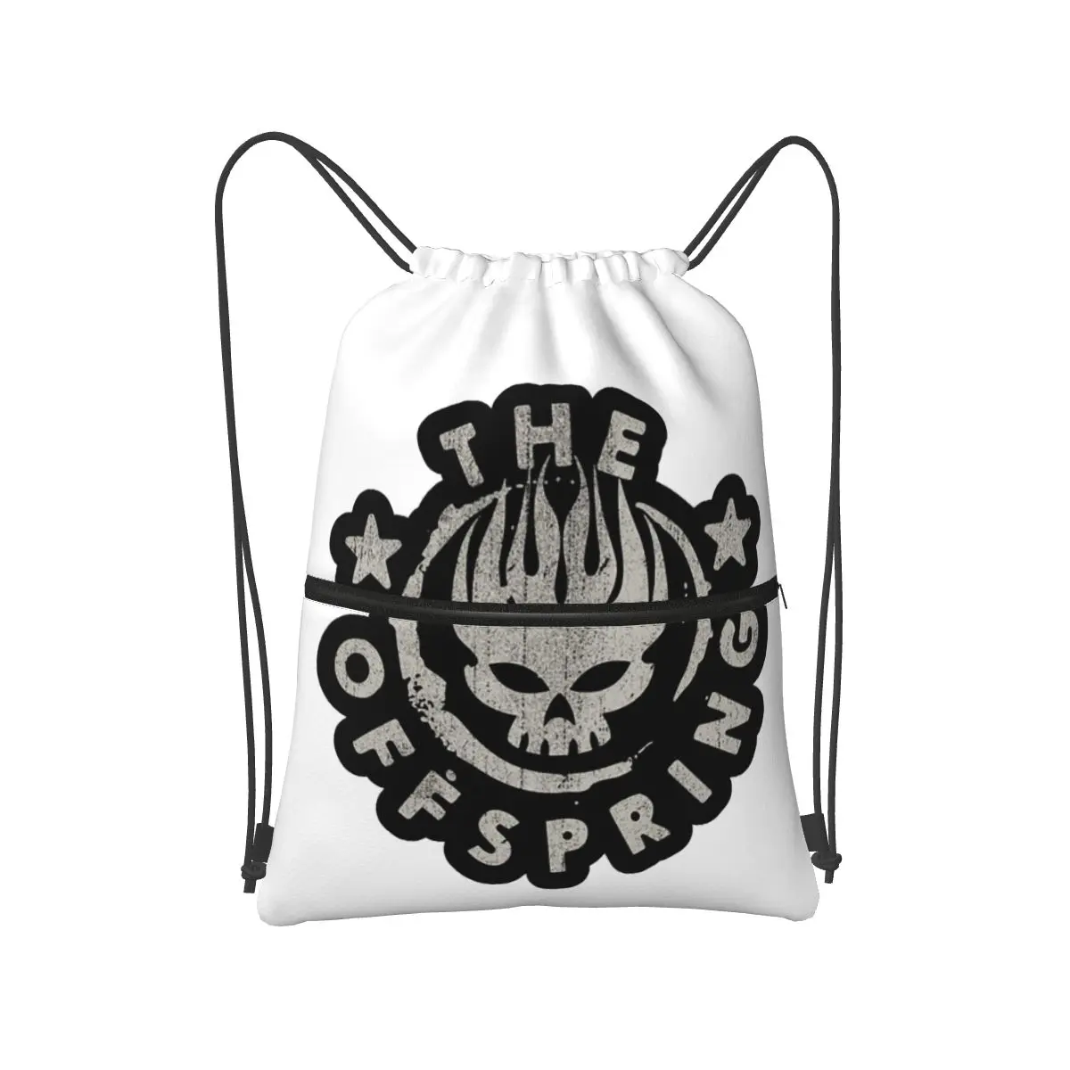 

Punk The Offspring Backpacks Fashion Drawstring Bundle Pocket Sports Bag Book Bags for Man Woman School