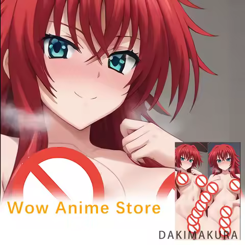 Rias Gremory High School Dxd Nsfw Futa Dakimakura Cover Anime Double-Sided Print Pillowcase Life-Size 2way Body Pillow