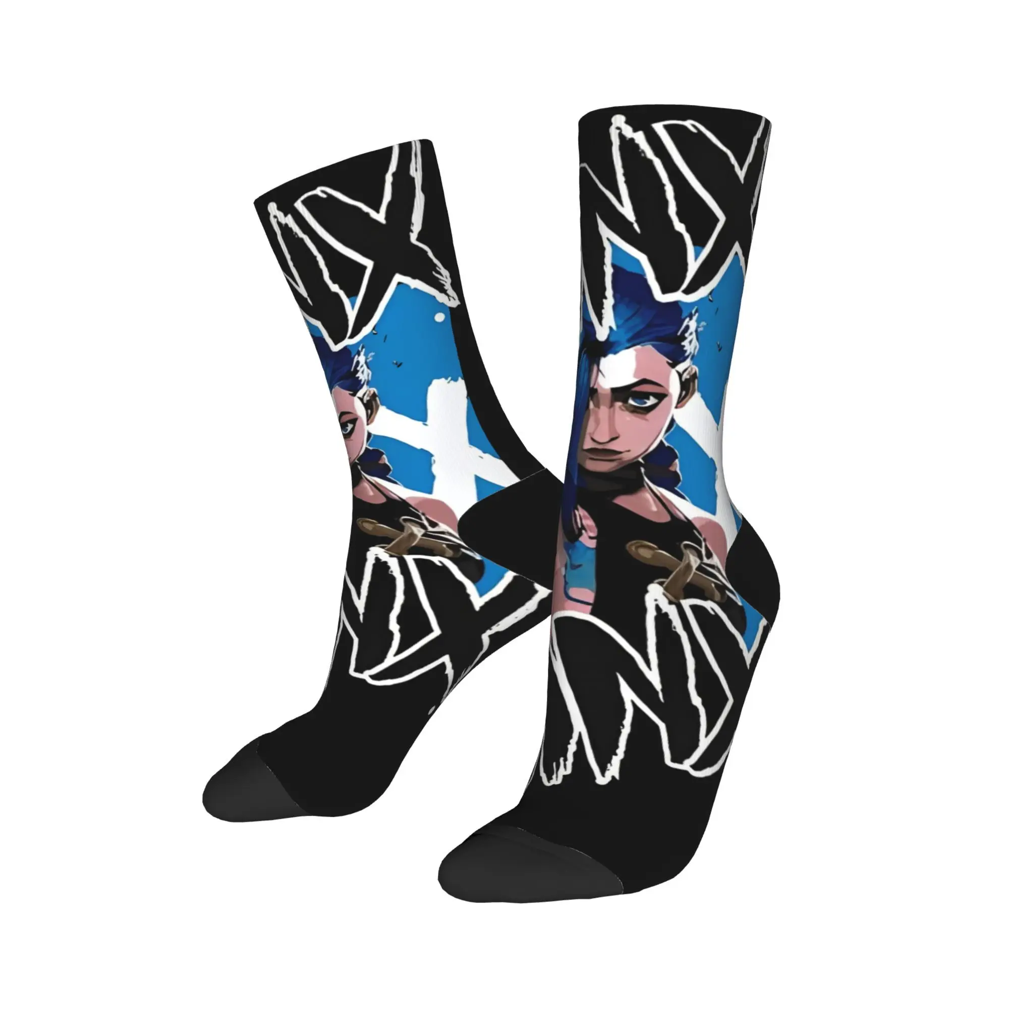 Colorful Arcane Welcome to the Chaos Sports Socks  Polyester Long Socks for Women Men Sweat Absorbing