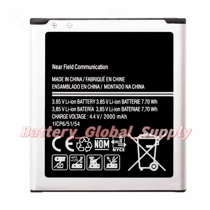 

For EB-BG360CBU J2/SM-J200G/H/GU G360 G361 battery 3.85V 2000mAh-
