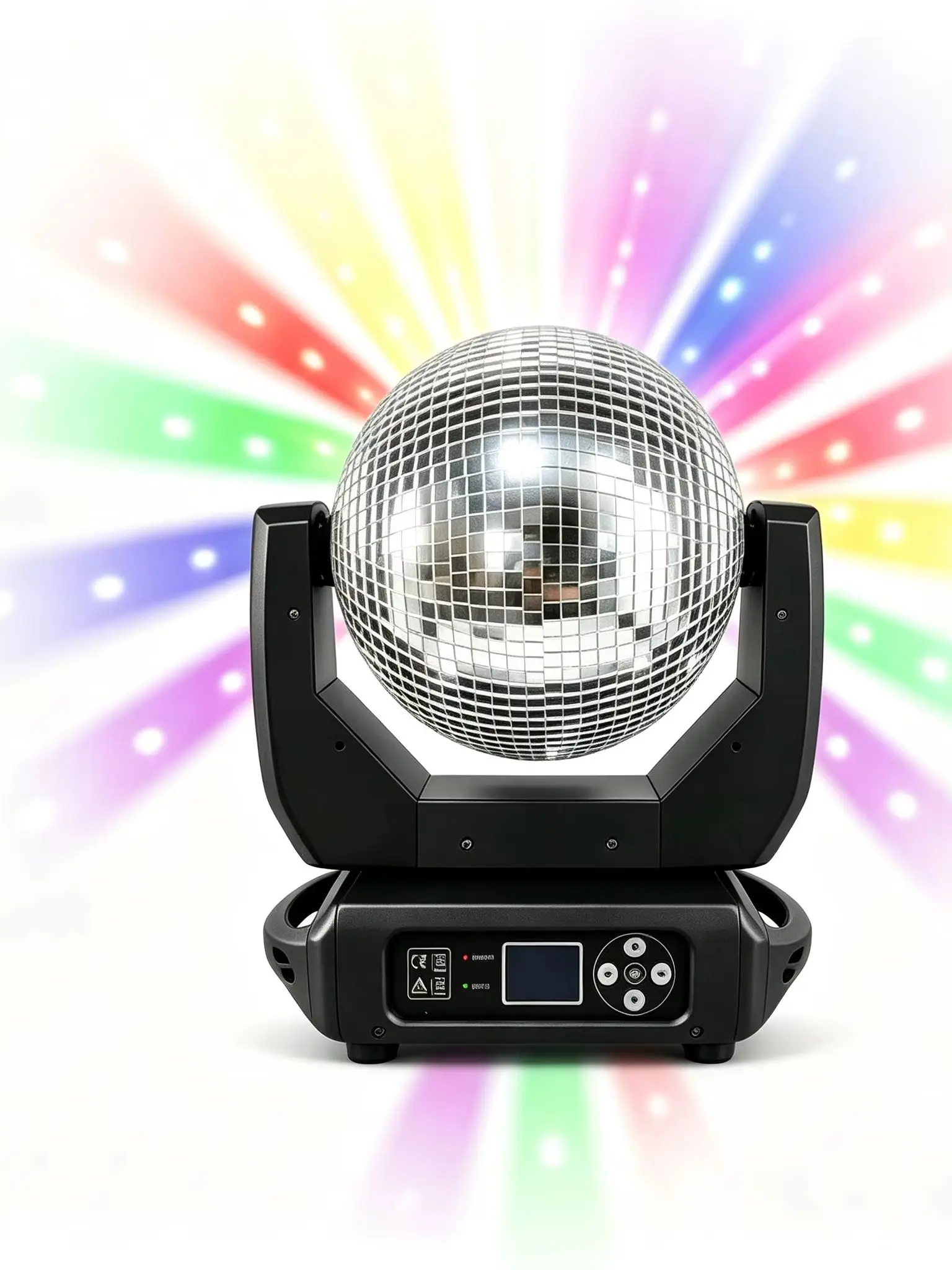 120W Moving Head Disco Spiegelball-Licht mit LCD-Display, DMX512, DJ-Bühneneffektlicht für Bar, KTV, Party, Club, Hochzeit, Event, Show