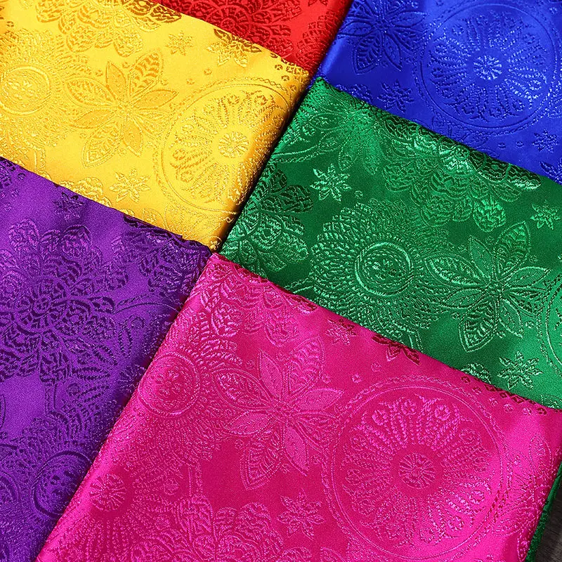 

Новый парчовый жаккардовый шелковый атлас в китайском стиле, винтажная этническая юбка с конским лицом, дизайнерский материал одежды, оптовая продажа