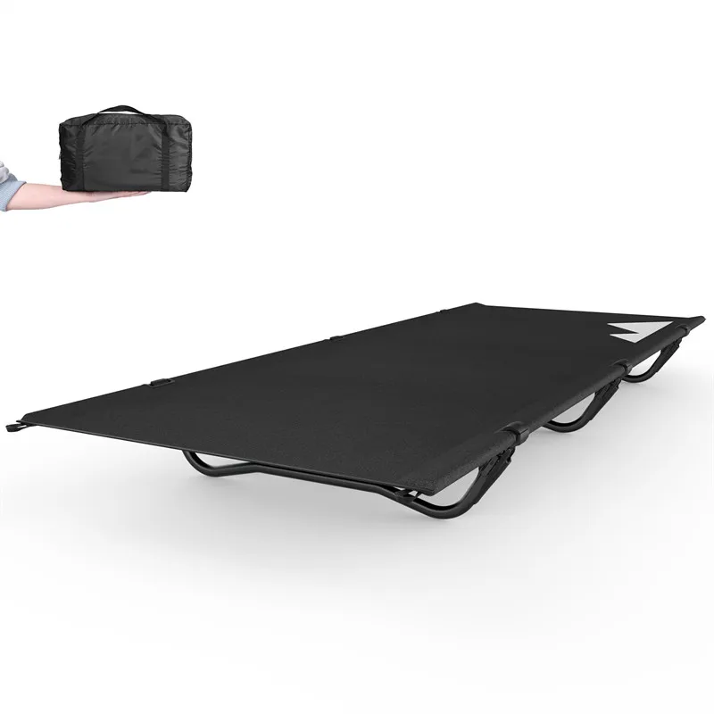 

Compact Camping Cots 360 Degree Grip Lock Patent Structure For 60-Sec Set 30" Wide Folding Camping Cot w/ Carry Bag for Hiking