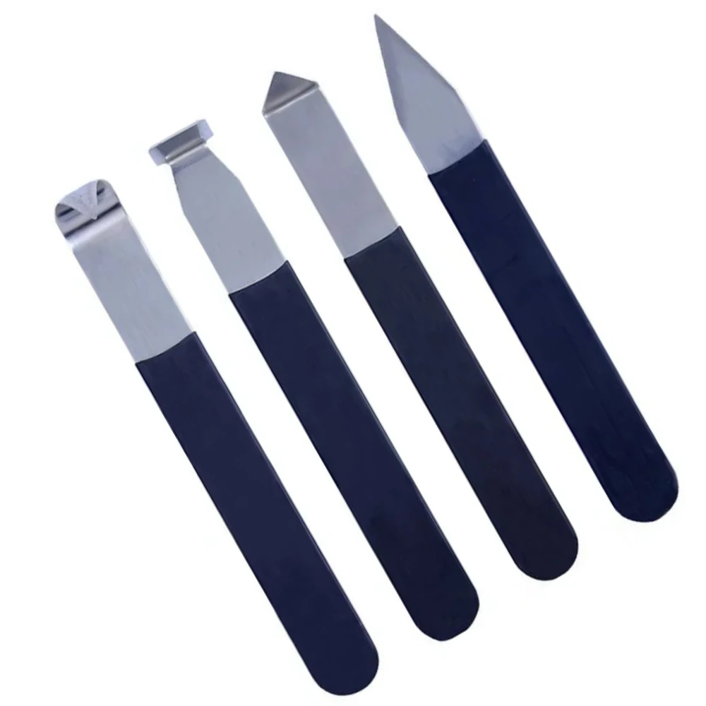 مجموعة أدوات تشذيب الفخار والفولاذ المقاوم للصدأ مكونة من 4/8 قطع من KATWAY ونحت الطين - لمشاريع نحت الحرف اليدوية HH-AA180