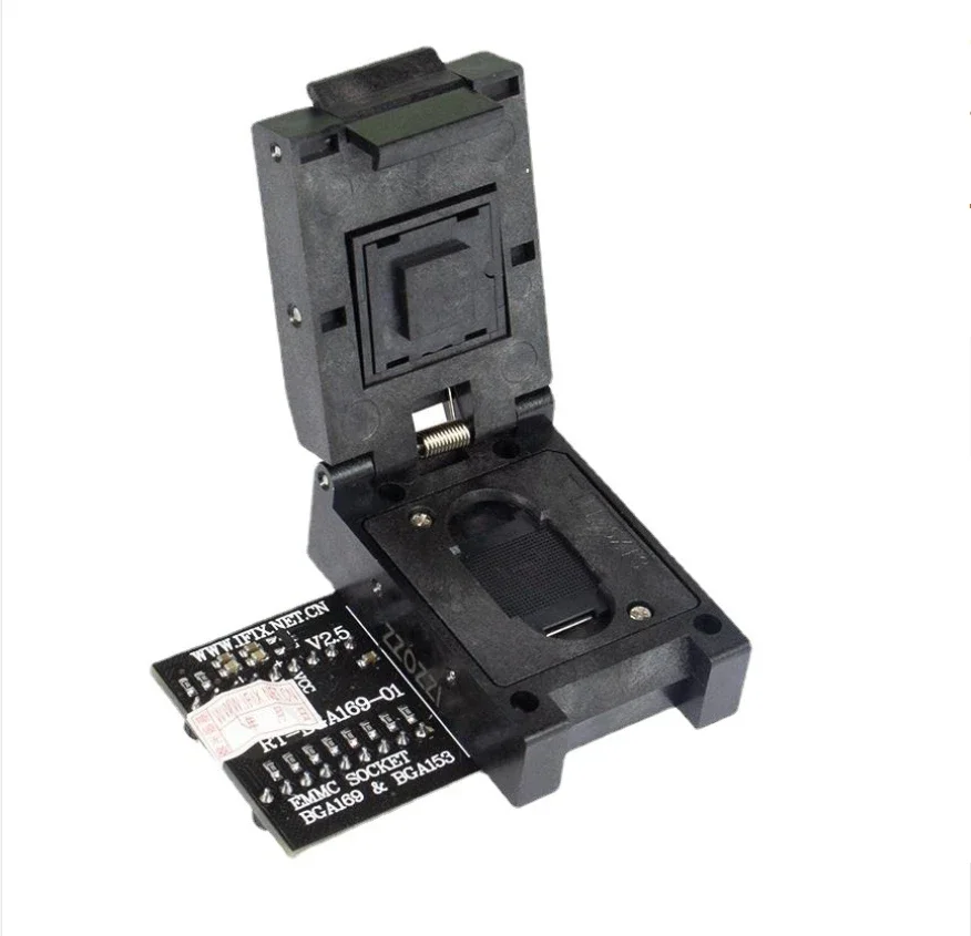 الأصلي RT-BGA169-01 BGA169 / BGA153 EMMC محول V2.5 مع 4 قطعة صندوق حفظ BGA لآلة حاسبة المبرمج الذكية RT809H