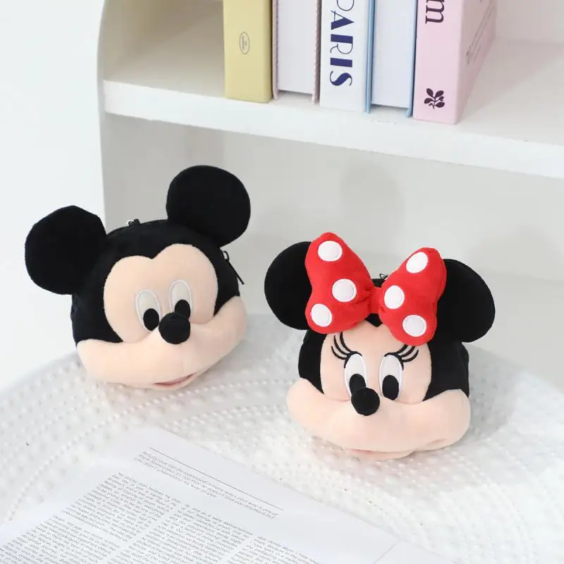 

Kawaii Disney Mickey Minnie Mouse Cute Cartoon Plush Toys Coin Purse Wallet Earphone Bag Backpack Keychain Friends Holiday Gift