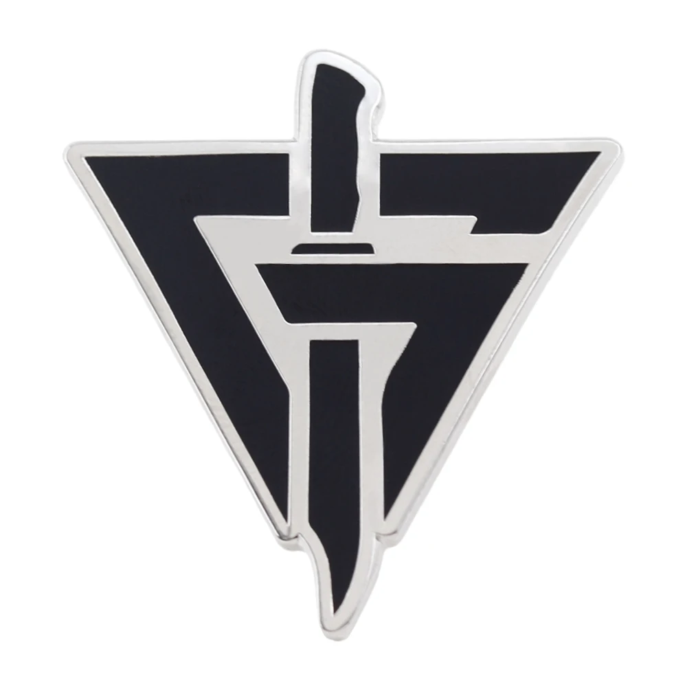 Delta Force Camp Logo Badge Simple Triangular Brooch Cartoon Game Peripherals Metal Pin Game Enthusiasts Clothing Decorations