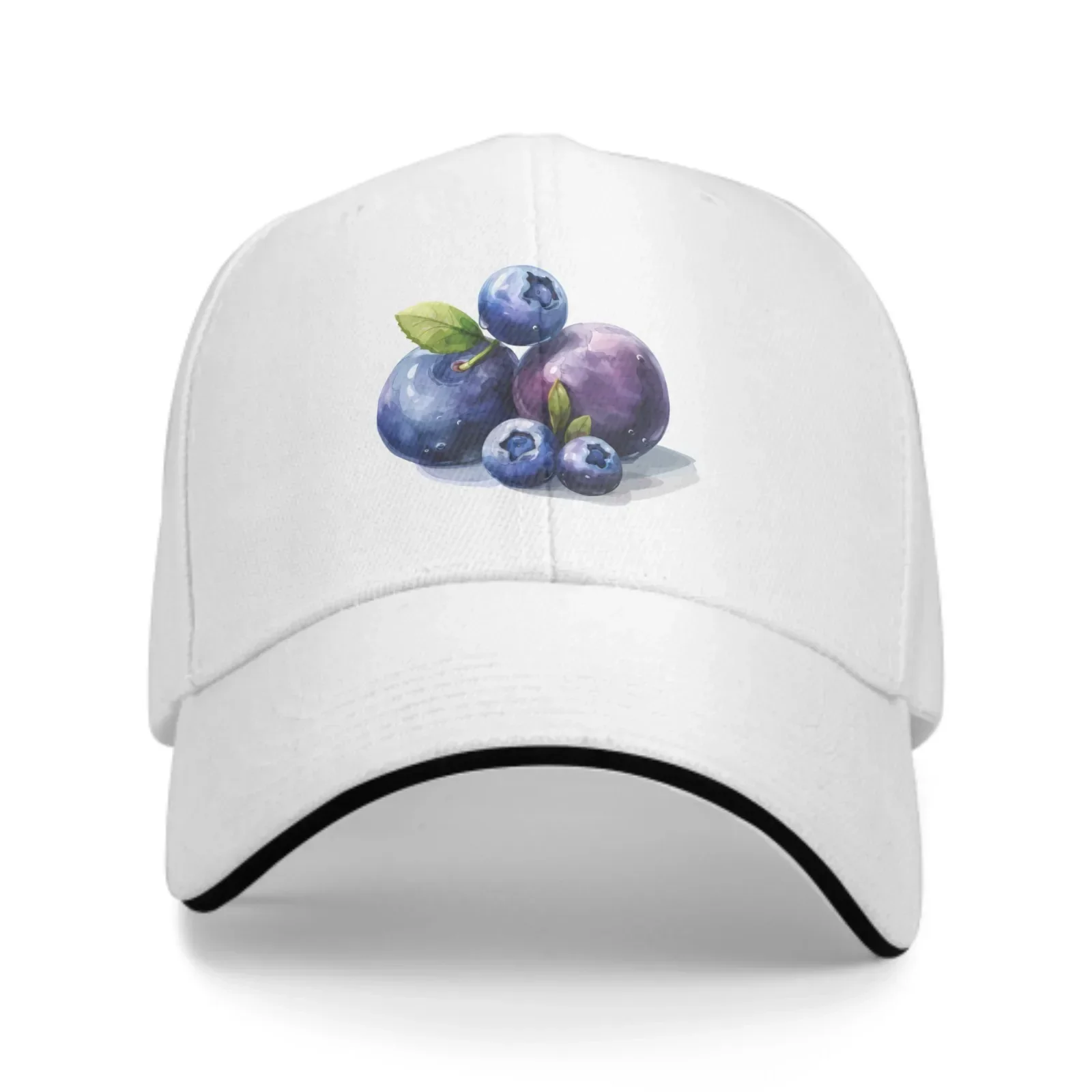 Blueberries Fashion Duck Tongue Cap Spring Summer Men's And Women's Adjustable Caps Outdoor Travel Leisure Baseball Hat