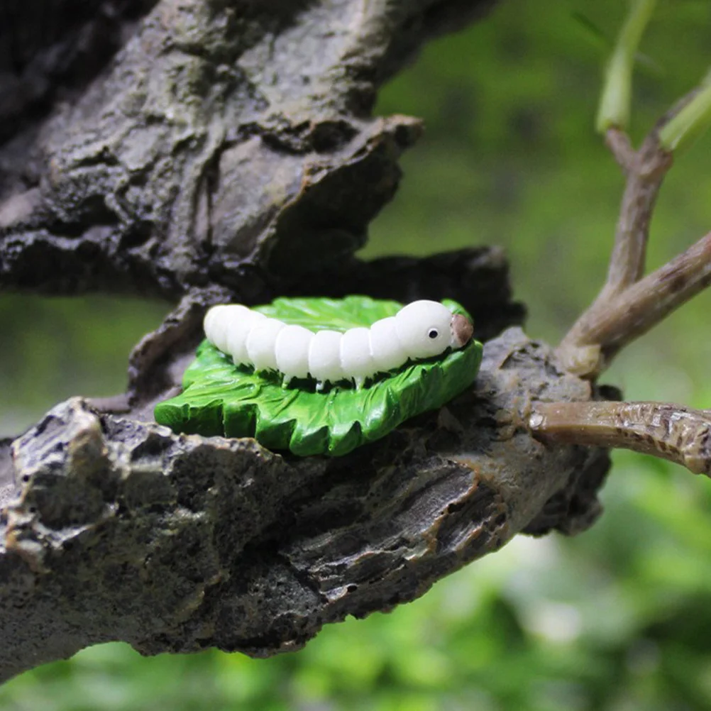 

4 pcs Micro Landscape Resin Miniature Garden Accessories Insect Decor For Fairy Garden Dollhouse Potted Plants Sandworm