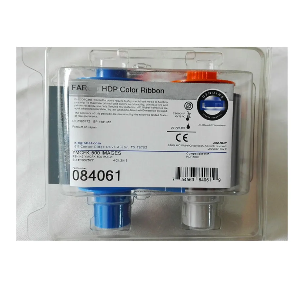 Compatível Fita para Impressora de Cartões Hdp5000 Fargo 084061 Color uv Impressoras de Cartões de Identificação