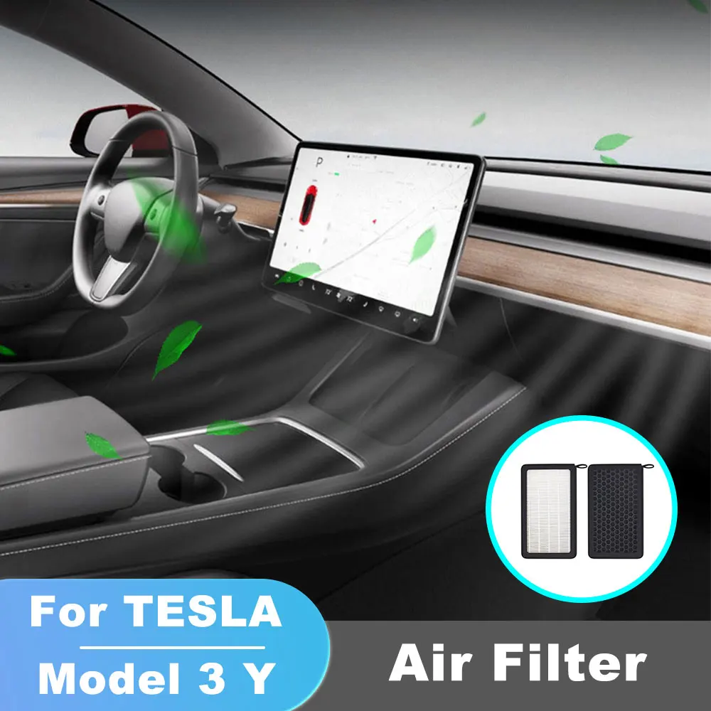 

For Tesla Model3 Tesla ModelY Activated Carbon Filter External HEPA Filter AC Filter Air Conditioner Filter