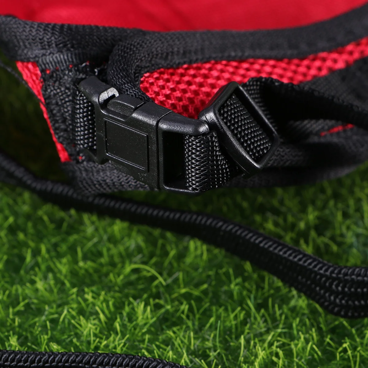 

Adjustable Pet Rabbit Harness Leash Lead Ultra Soft Breathable for Bunny Guinea Pig Small Animals Walking Running Size S Red