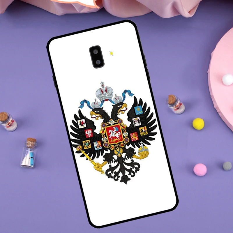 Russia Flag Coat Of Arms Case For Samsung J5 J3 J7 J1 A3 A5 2016 2017 J4 J6 Plus A6 A8 A7 A9 J8 2018 Coque Fundas