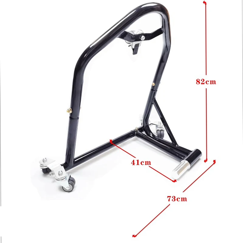 【Hot】 Motorcycle Rear Stand Set 360° Movable Lift Stands, Heavy Duty Motorcycle Front  Stands Collocation,Separate Sales