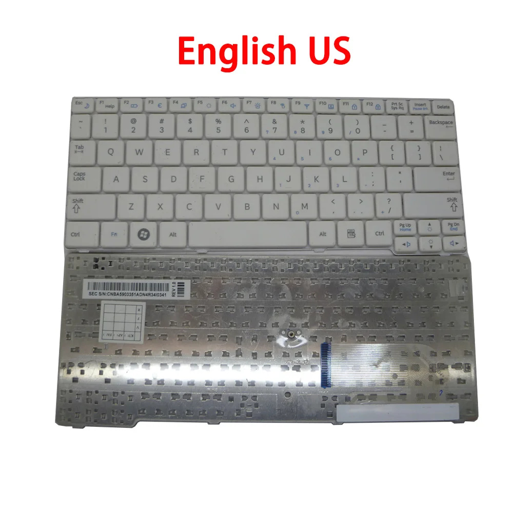 Laptop Keybaord For Samsung NF100 100NZC Russia RU English US BA59-03351C BA59-03351A White New