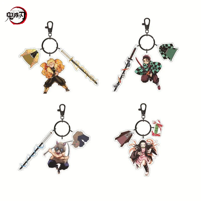 Demon Slayer Acrylic Figure Stand Model Plate Kimetsu No Yaiba Tanjirou Nezuko Standing Sign Desktop Ornament Collection Gifts