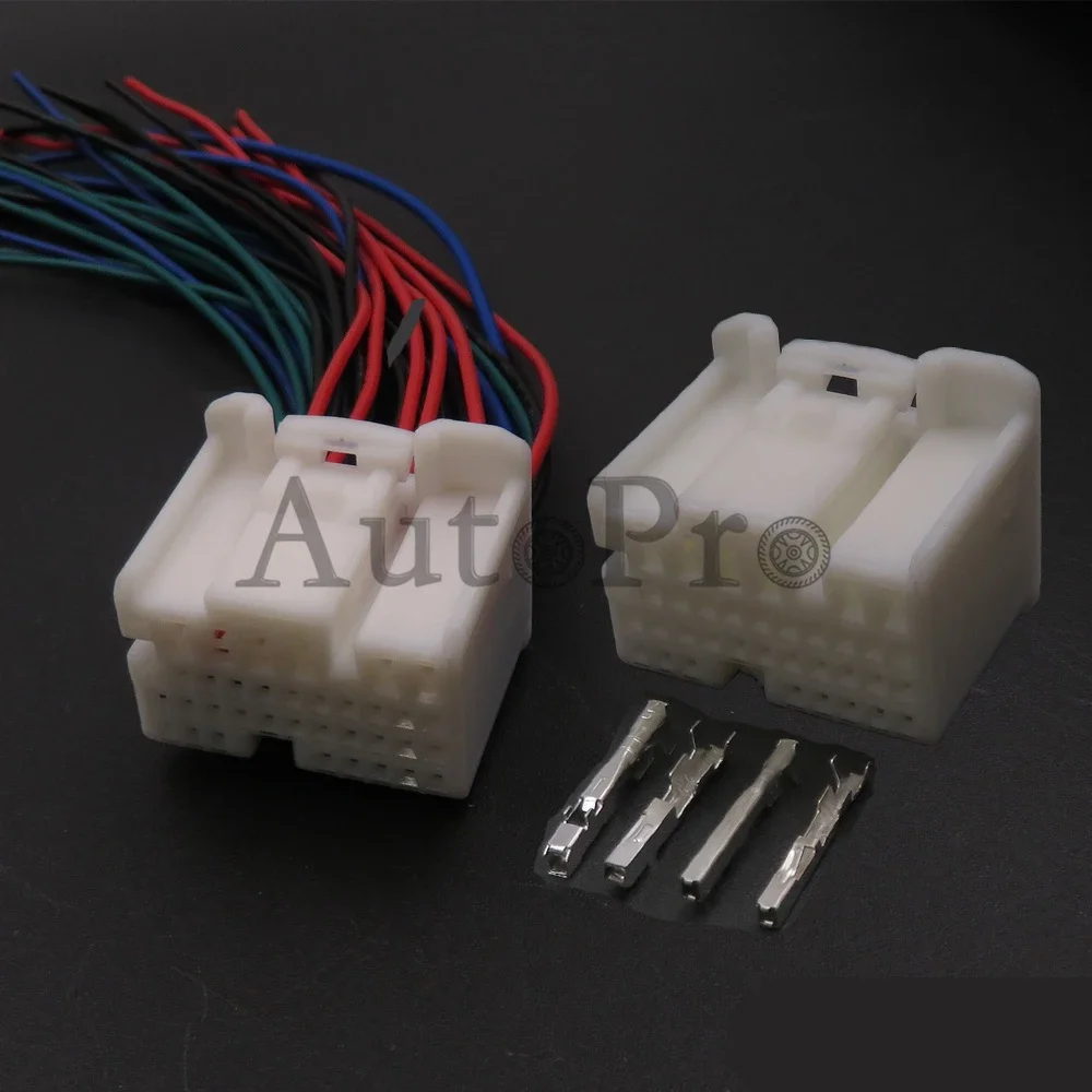 1 Set 35 Hole AC Assembly Automotive Connector with Wires for Toyato 1674928-1 Car ECU Controller Wiring Socket