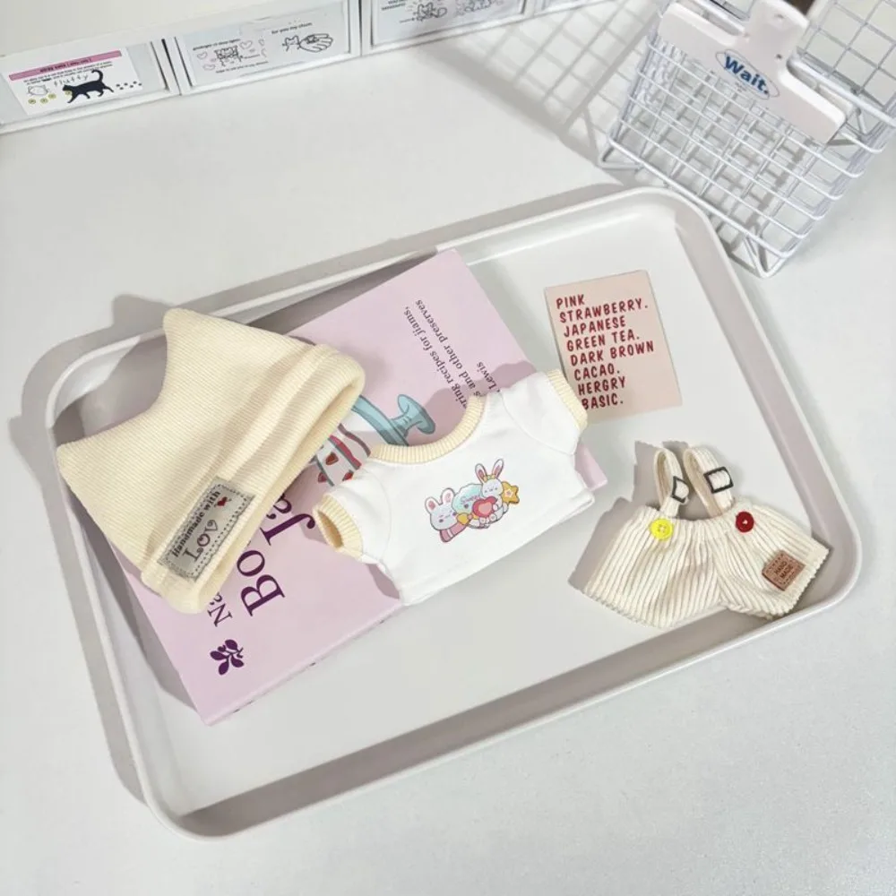 

Одевание для хлопковой куклы, разноцветная модная плюшевая кукла, милый костюм, одежда для куклы без атрибутов, хлопковая кукла 20 см