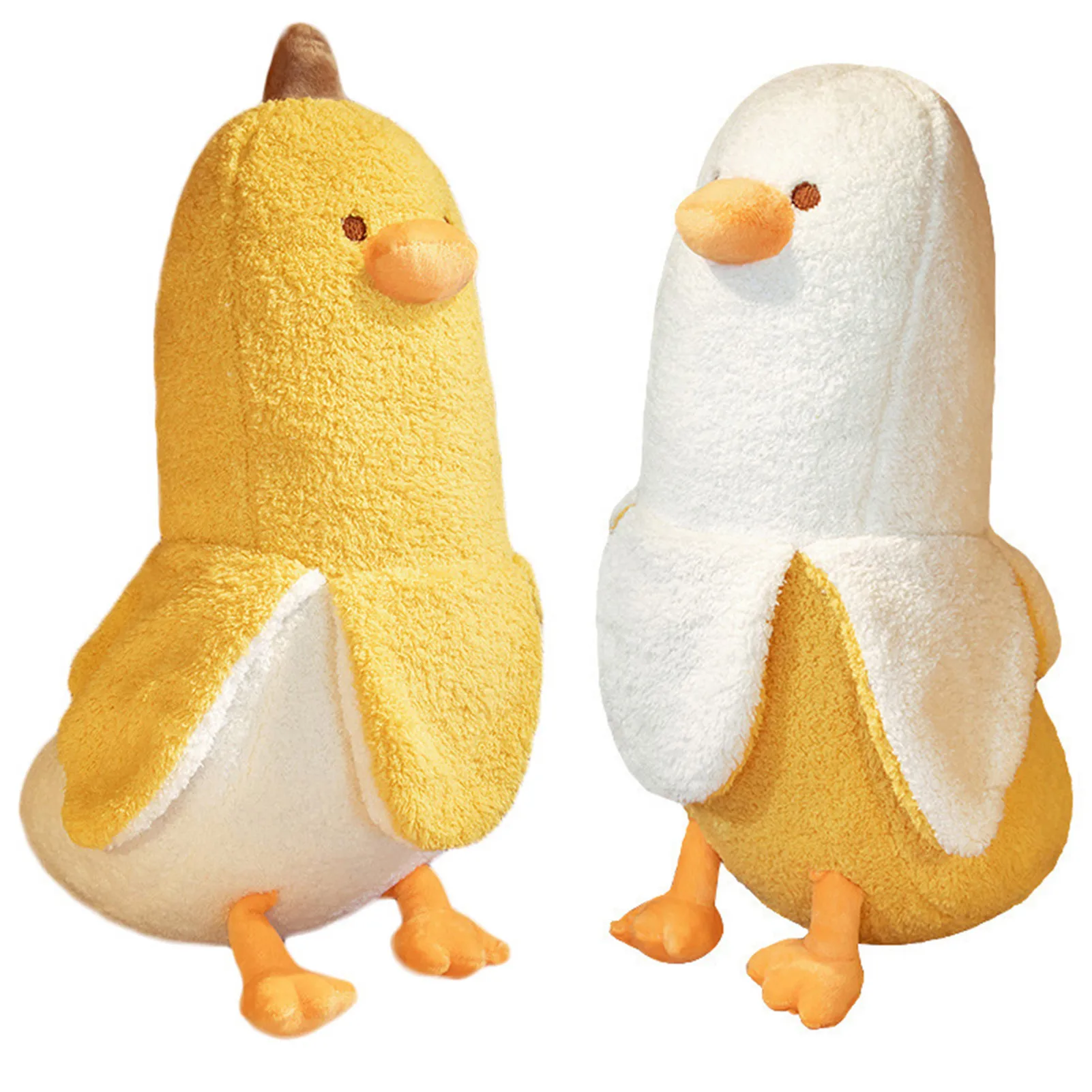 Banana Duck Plush Toy 50cm/19.69in Cute PP Cotton Stuffed Plushies Doll 50cm Creative Adorkable Large Home Decoration Bedroom