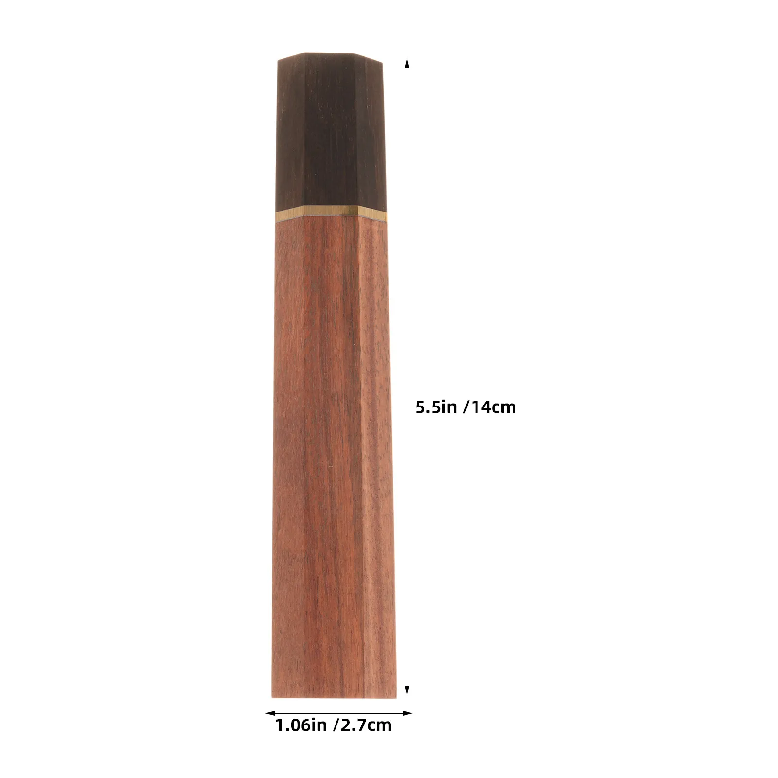 Octagon Wooden Knife Handle for Chef Knives Rosewood Blood Sandalwood Wa Handle with Metal Collar Sushi Santoku Gyuto Nakiri