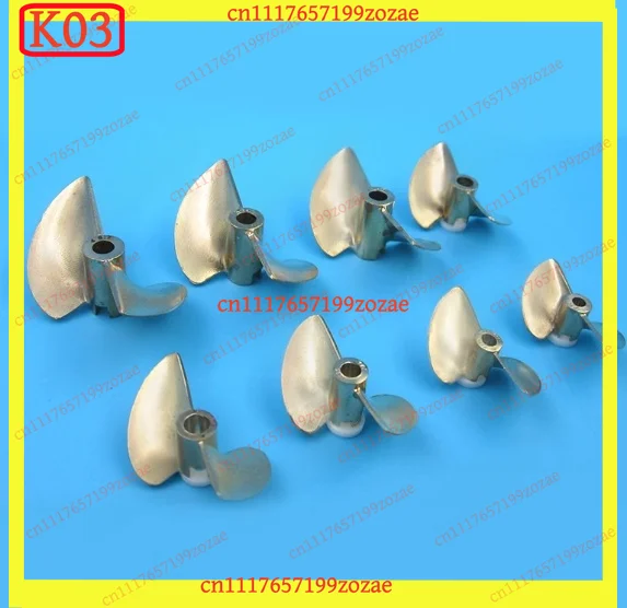 LK k3 1PCS Two-Blade Brass Propeller Pitch 1.4, RC Boat Ship Model Copper Paddle Replacement Parts