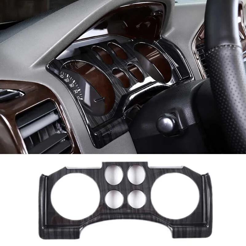 For Mitsubishi Pajero Montero 2000-2006 Black Wood Grain Instrument Panel Trim