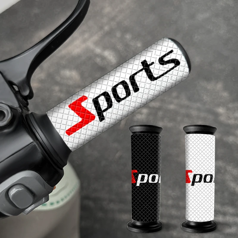 

2PCS Sports Motorcycle Grip Stickers Diamond Pattern Waterproof Anti-Slip Decals for Modification Scooter E-Bike Bicycle
